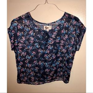 Sheer Floral Top
